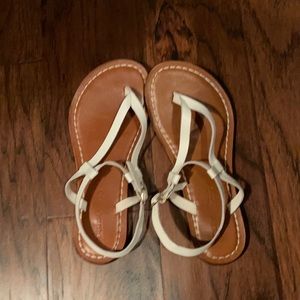 Bernardo White leather sandals